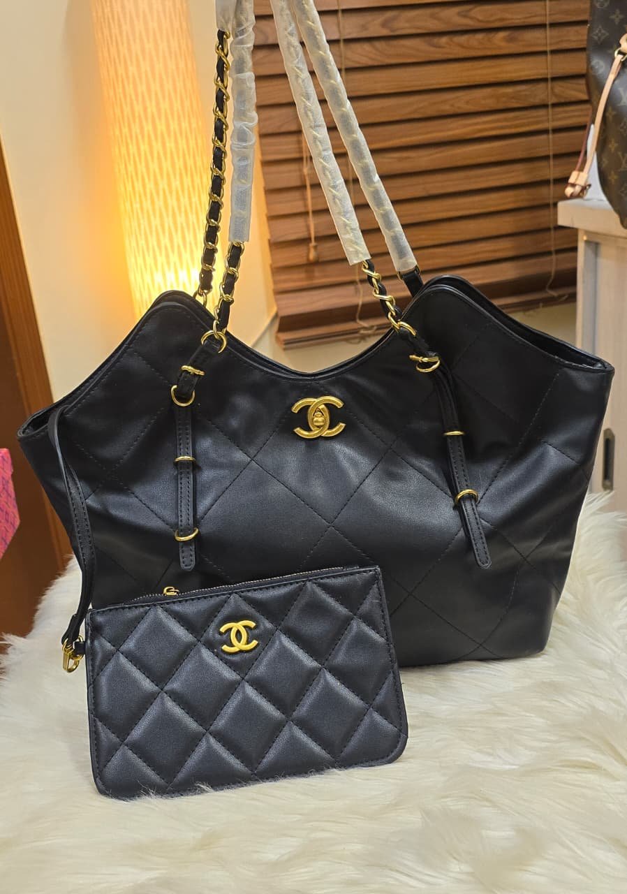 Quilted Leather Tote & Crossbody Set Quilted Leather Tote & Crossbody Set