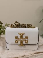 white Flap Crossbody Bag