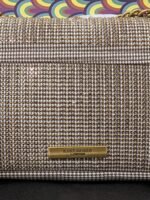 tweeted houndtooth texture handbag back